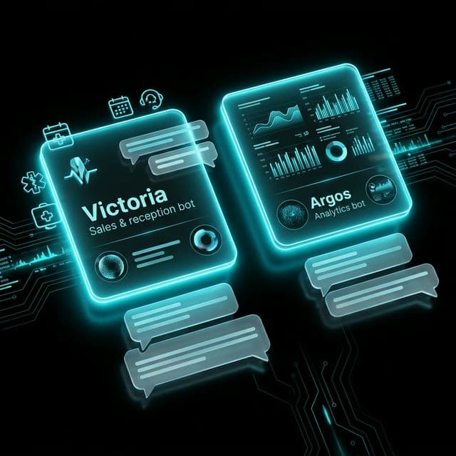 Victoria y Argos - Agentes de IA del Bunker